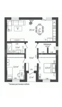 Дача 80м², 1-этажный, участок 5 сот.  
