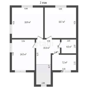 Дом 157м², 2-этажный, участок 9 сот.  