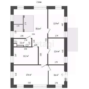 Дом 300м&sup2;, 3-этажный, участок 6 сот.  