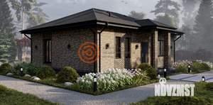 Дом 73м&sup2;, 1-этажный, участок 1 сот.  