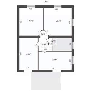 Дом 182м², 2-этажный, участок 8 сот.  