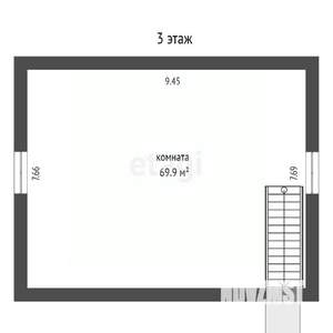 Дом 269м&sup2;, 3-этажный, участок 7 сот.  