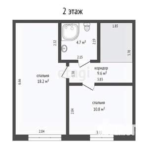 Таунхаус 90м&sup2;, 3-этажный, участок 1 сот.  