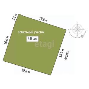 Дача 30м², 1-этажный, участок 4 сот.  