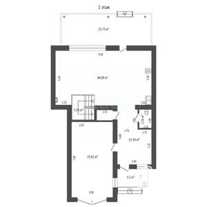 Таунхаус 175м&sup2;, 2-этажный, участок 4 сот.  