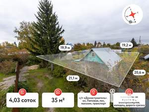 Дом 35м&sup2;, 1-этажный, участок 4 сот.  