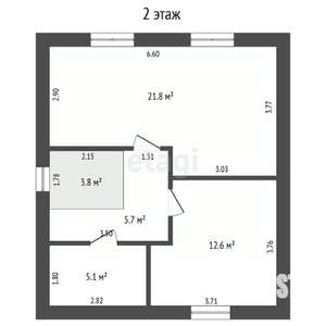 Дом 102м&sup2;, 2-этажный, участок 8 сот.  