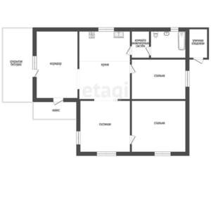 Дом 93м², 2-этажный, участок 4 сот.  