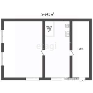 Дом 24м&sup2;, 1-этажный, участок 5 сот.  