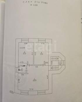 Дом 125м², 2-этажный, участок 4 сот.  