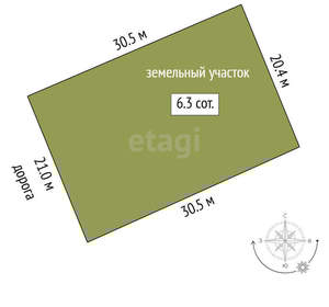 Дача 49м², 2-этажный, участок 6 сот.  