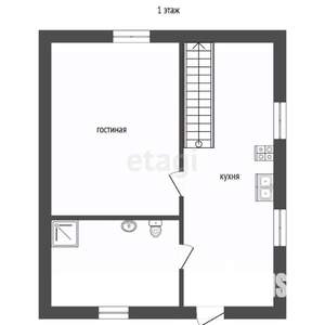 Дом 40м&sup2;, 2-этажный, участок 6 сот.  