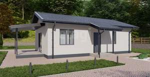 Дом 60м&sup2;, 1-этажный, участок 6 сот.  