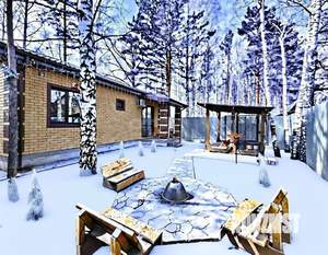 Дом 73м&sup2;, 1-этажный, участок 5 сот.  