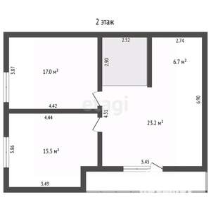 Дом 139м&sup2;, 2-этажный, участок 9 сот.  