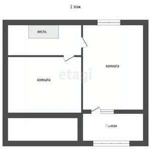 Дом 60м², 2-этажный, участок 13 сот.  