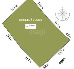 Дом 50м², 1-этажный, участок 6 сот.  