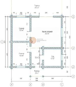 Дом 83м&sup2;, 1-этажный, участок 1 сот.  