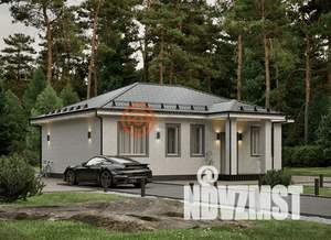 Дом 71м&sup2;, 1-этажный, участок 1 сот.  