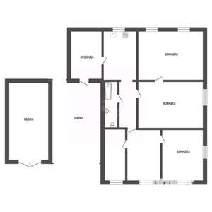 Дом 98м&sup2;, 2-этажный, участок 13 сот.  