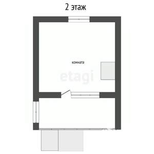 Дача 44м², 2-этажный, участок 4 сот.  