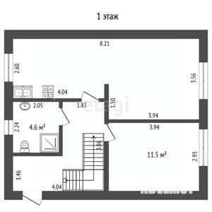Дом 104м², 2-этажный, участок 13 сот.  