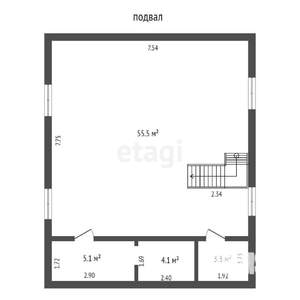 Дом 214м², 3-этажный, участок 11 сот.  