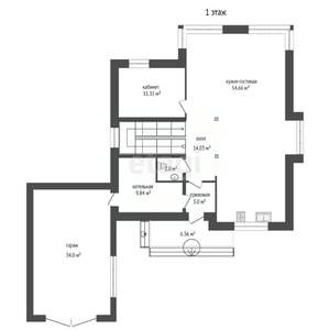 Дом 180м&sup2;, 2-этажный, участок 12 сот.  