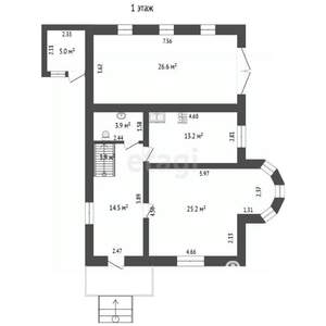 Дом 176м&sup2;, 2-этажный, участок 8 сот.  