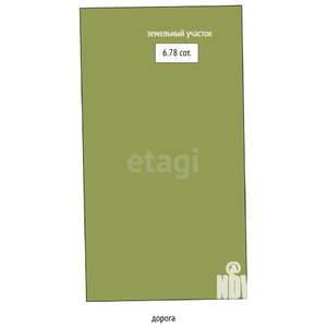 Дом 50м&sup2;, 1-этажный, участок 5 сот.  