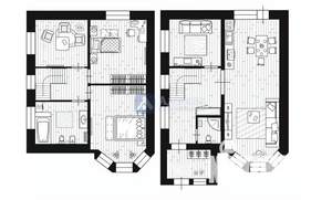 Коттедж 138м², 2-этажный, участок 6 сот.  