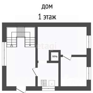 Дача 60м², 2-этажный, участок 7 сот.  