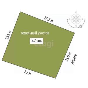 Дом 20м², 1-этажный, участок 6 сот.  