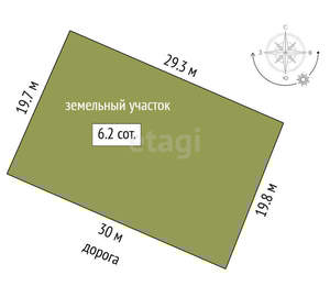 Дом 100м², 2-этажный, участок 6 сот.  