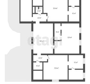 Дом 450м², 3-этажный, участок 10 сот.  