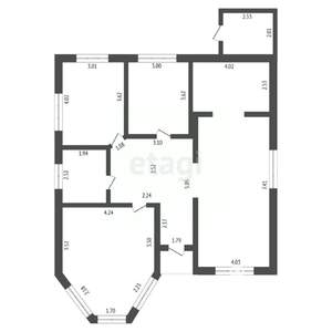 Дом 107м&sup2;, 1-этажный, участок 8 сот.  