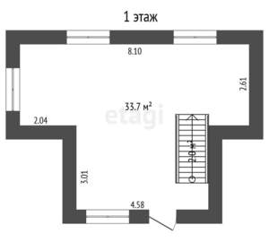 Дача 43м², 2-этажный, участок 5 сот.  
