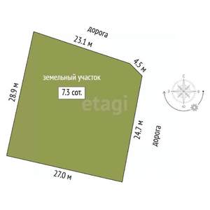 Дача 120м², 1-этажный, участок 8 сот.  