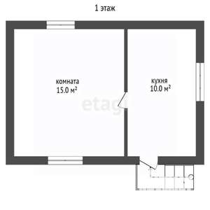 Дом 51м&sup2;, 2-этажный, участок 7 сот.  