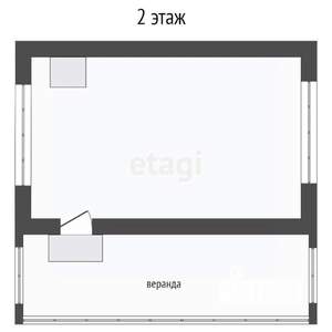 Дом 39м², 2-этажный, участок 7 сот.  