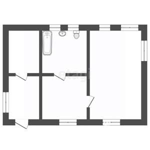 Дом 105м&sup2;, 1-этажный, участок 4 сот.  