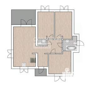 Дом 95м&sup2;, 1-этажный, участок 7 сот.  