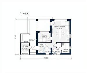 Дом 47м&sup2;, 1-этажный, участок 8 сот.  