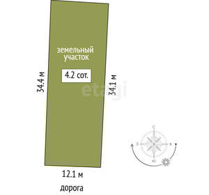 Дом 100м&sup2;, 1-этажный, участок 4 сот.  