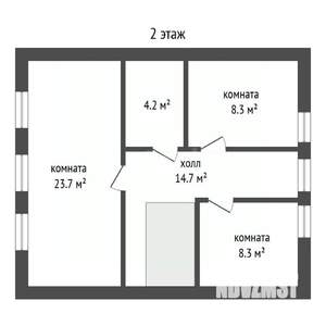 Дом 126м², 2-этажный, участок 10 сот.  