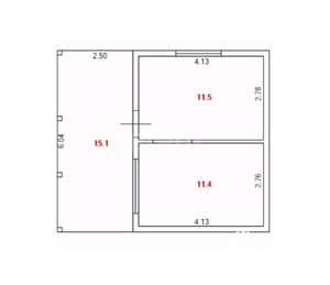 Дом 30м², 1-этажный, участок 8 сот.  
