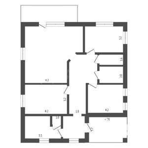 Дача 120м², 1-этажный, участок 4 сот.  