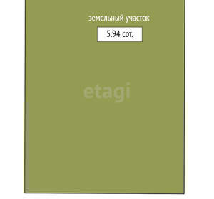 Дом 66м², 1-этажный, участок 6 сот.  
