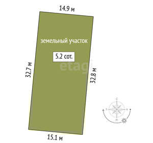 Дом 65м², 1-этажный, участок 5 сот.  