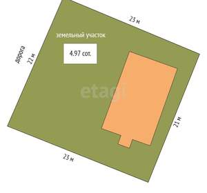 Дом 151м², 2-этажный, участок 5 сот.  
